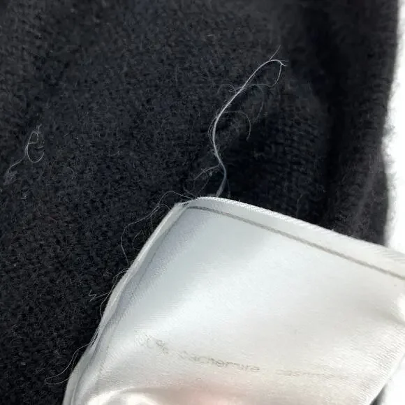 Chanel Women's Apx Sz M Cashmere Lounge Pant Elastic Waist Solid Black *READ - Picture 6 of 8